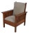 Stickley Cherry Spindle Morris Style Lounge Chair For Sale