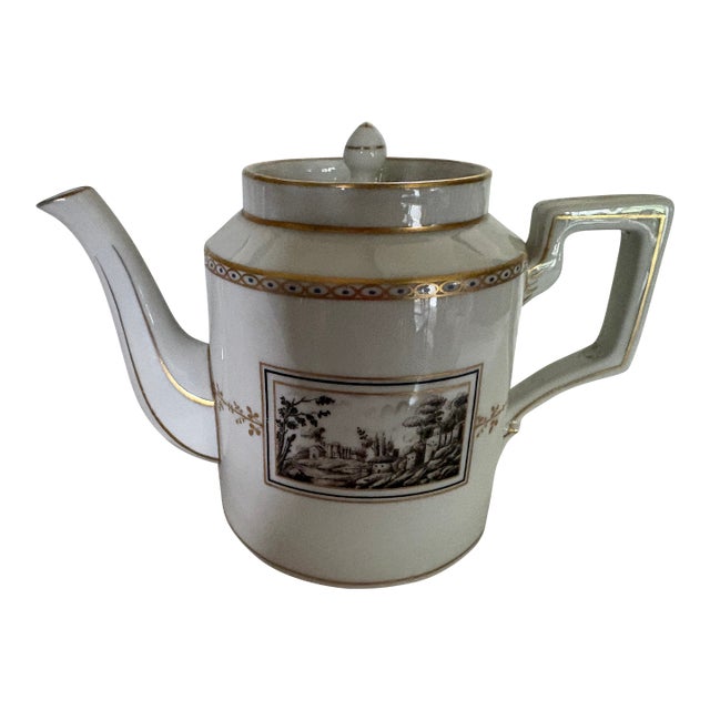 1960s Richard Ginori Coffee Pot in the Fiesole Pattern For Sale