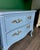 Blue 1970s Pair of French Provincial Light Blue Lacquered Nightstands For Sale - Image 8 of 15