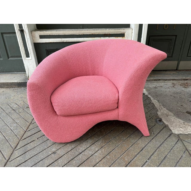 Postmodern Vladimir Kagan for Directional "Hurricane" Lounge Chair For Sale - Image 3 of 10
