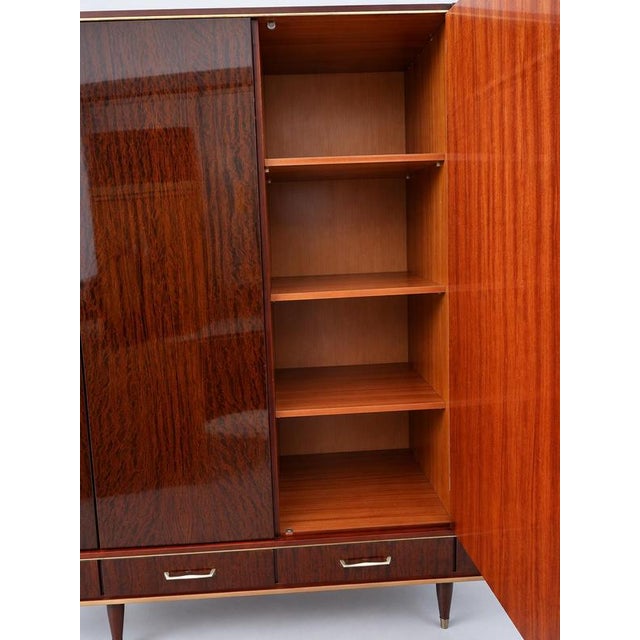 Wood Large Vintage Wardrobe, 1950s For Sale - Image 7 of 9