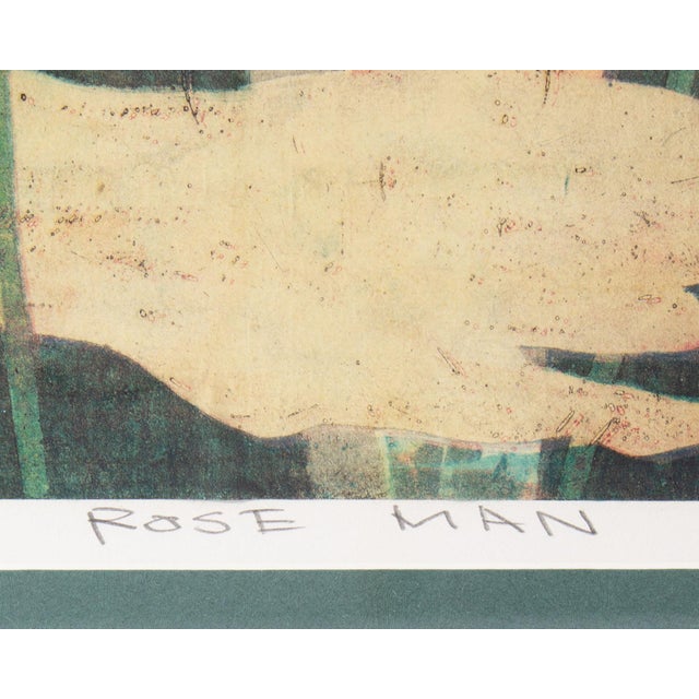 1980s 1989 “Rose Man” Intaglio Print by Yuji Hiratsuka For Sale - Image 5 of 9