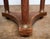 French Empire Round Table or Gueridon of Walnut With Marble Top For Sale - Image 9 of 10