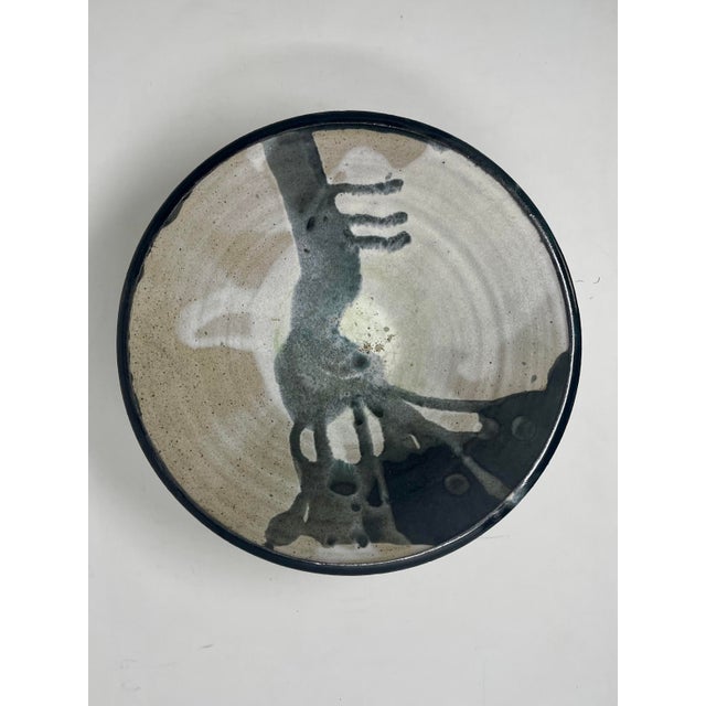 Vintage Organic Modern Glazed Studio Pottery Bowl For Sale - Image 4 of 11