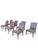 2000 - 2009 Baker Furniture Brown Leather Dining Chair Set For Sale - Image 5 of 6