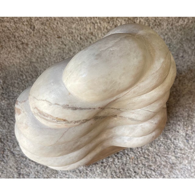 Alabaster Sculpture of the Rattle of a Rattlesnake For Sale In San Diego - Image 6 of 7