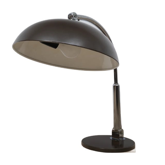 Vintage Model 144 Desk Lamp by H. Busquet for Hala For Sale