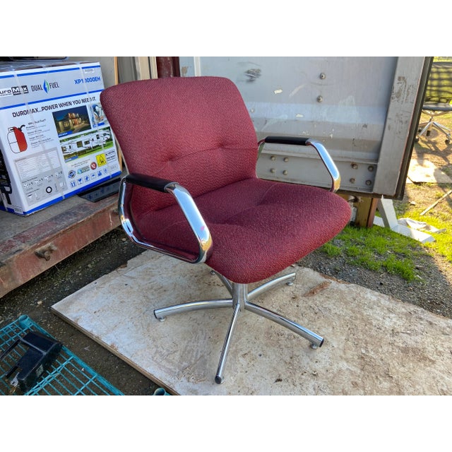 1980s 1980s Steelcase Vintage Mid Century Modern Accent Chair For Sale - Image 5 of 13