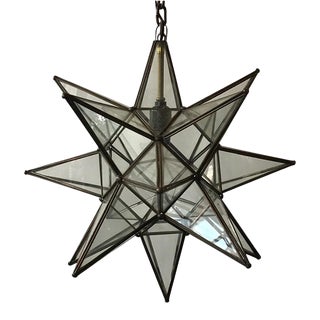 Glass Star Chandelier For Sale