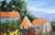 Contemporary Sonoma Farm, Plein Air Oil Painting Landscape For Sale - Image 3 of 7