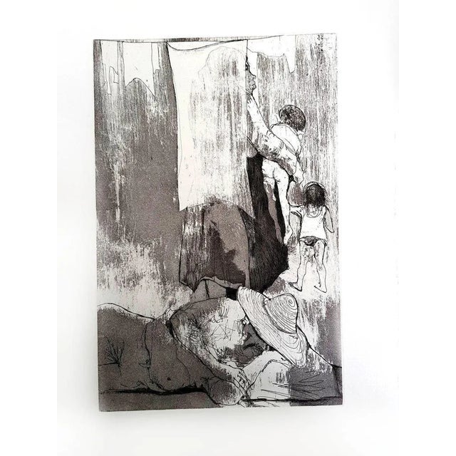 Jean Jansem - Original Etching 1974 For Sale - Image 4 of 4