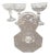 Set of Four Antique Cut Crystal Champagne Glasses For Sale
