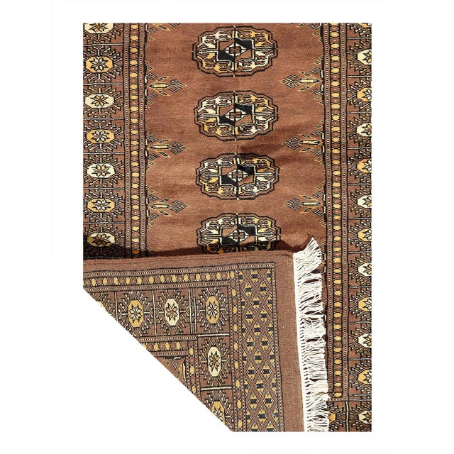 Traditional Pasargad DC Fine Hand Knotted Bokhara Rug For Sale - Image 3 of 3