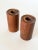 Mid-Century Modern Mid 20th Century Danish Style Wood Cylinder Candle Holders For Sale - Image 3 of 5