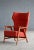 Ib Kofod-Larsen Danish Midcentury Highback Lounge Chair With Teak Armrests For Sale - Image 4 of 12