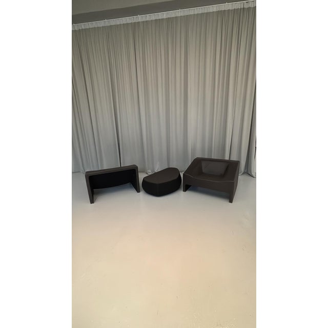 Mid-Century Modern Malmo Leather Set by Patricia Urquiola for Moroso, Italy, 2000s, Set of 3 For Sale - Image 3 of 6