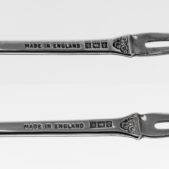 20th Century Silver Cased Cocktail Picks from Garrard, 1986, Set of 12 For Sale - Image 16 of 18