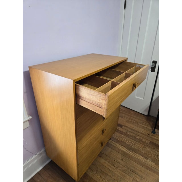 Brown Herman Miller Mid-Century Modern Walnut Tall Dresser / Gentleman’s Chest, C. 1950s For Sale - Image 8 of 11