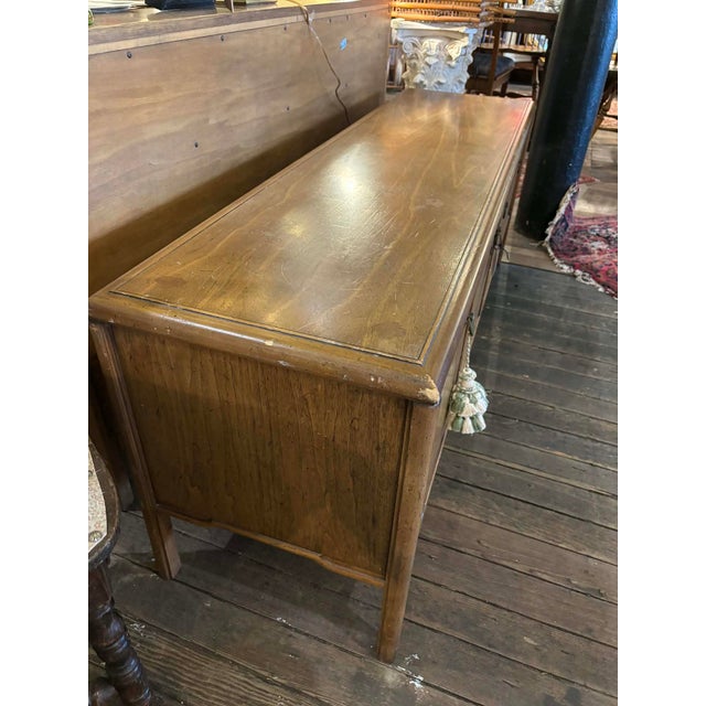 Vintage Mid Century Long and Low Console Table or Media Stand For Sale - Image 9 of 9