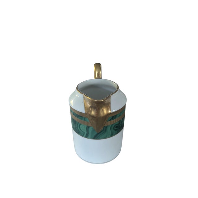 Mid 20th Century Vintage Christian Dior Guadron Malachite Fine China Creamer Pot For Sale - Image 5 of 17
