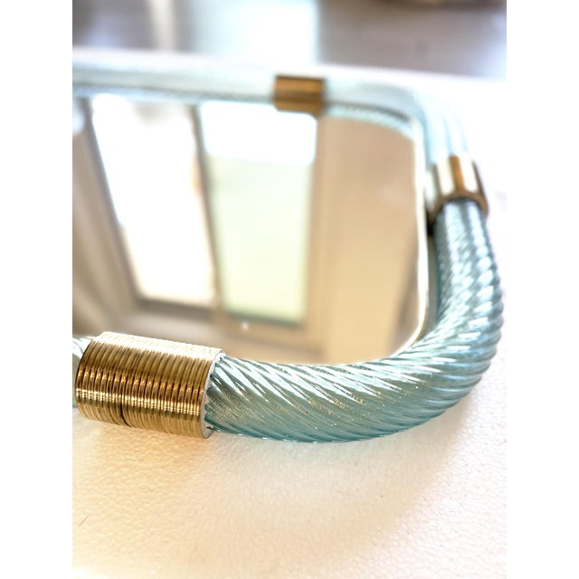 Impressive and scenographic azzure rectangular Mirror for classical and contemporary luxury interiors. Exclusive design By...