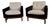 Mid-Century Modern Armchairs Upholstered in Hermès Velvet and Linen Bouclé, Set of 2 For Sale
