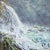 Impressionist Waterfall Landscape Painting by Simon Michael For Sale