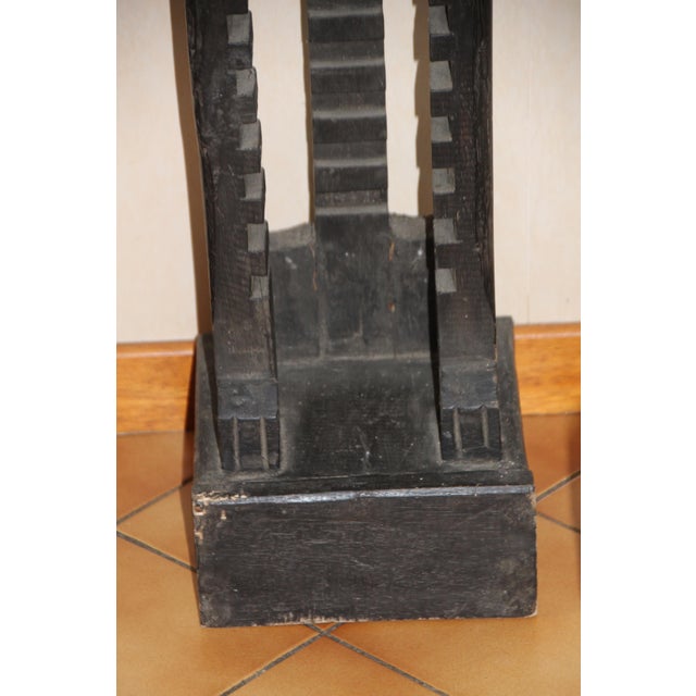 Carved Wood CD Holder Display, 1980s For Sale - Image 17 of 18