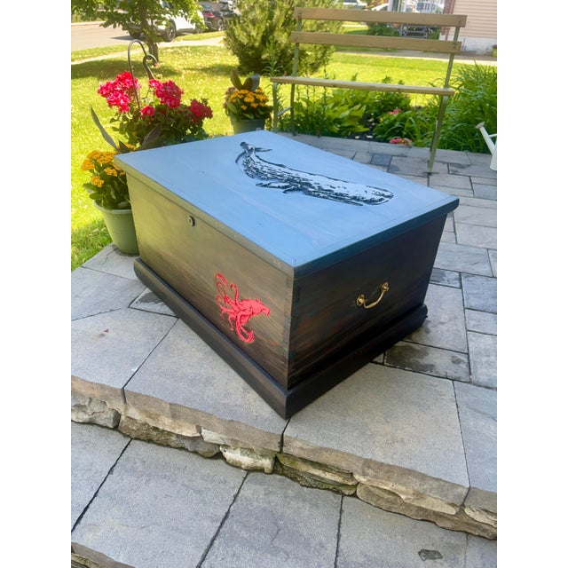 Late 19th Century Squid and Whale Blanket Chest For Sale In New York - Image 6 of 9