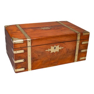 Antique Gentleman’s Correspondence Case, English, Walnut, Writing Slope, Regency For Sale