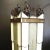 Early 20th Century Early 20th Century Large Art Deco Geometric Leaded Glass Chandelier With Scrolling Top For Sale In Los Angeles - Image 6 of 7