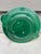 De Sarreguemines Green Majolica Fish Plate Sarreguemines Circa 1950 For Sale - Image 4 of 4