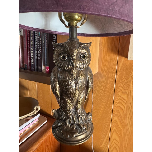 Metal Owl Sconce in Brass by Loevsky & Loevsky, Circa 1960s For Sale - Image 7 of 12
