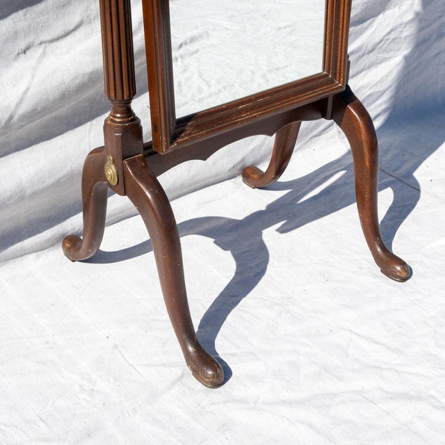 Ethan Allen Court Solid Cherry Hardwood Cheval Floor Mirror