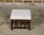 English English 19th Century Bobbin Stool with Upholstered Seat and Nailhead Trim For Sale - Image 3 of 11