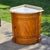 C. 1880 English Marble Top Satinwood Inlaid Corner Bowfront Washstand Cabinet For Sale - Image 10 of 10