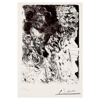 After Pablo Picasso, The Head of Rempirmadt, Lithograph, 1973 For Sale