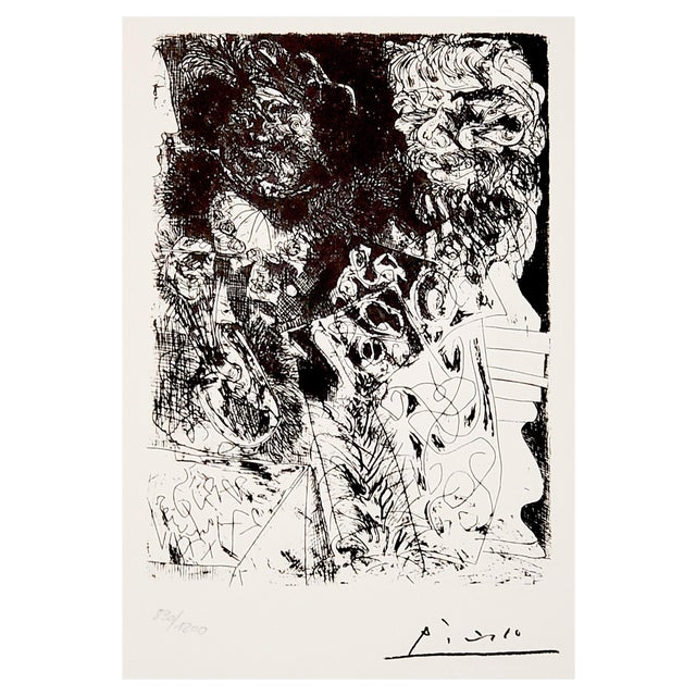 After Pablo Picasso, The Head of Rempirmadt, Lithograph, 1973 For Sale