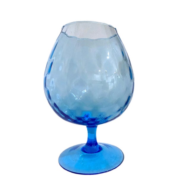 Mid-Century Modern Vintage Mid-Century Modern Italian Empoli Aquamarine Vase For Sale - Image 3 of 6