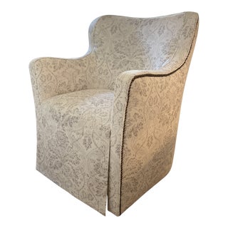 Tomlinson Tao Swivel in Rose Cumming Fabric For Sale