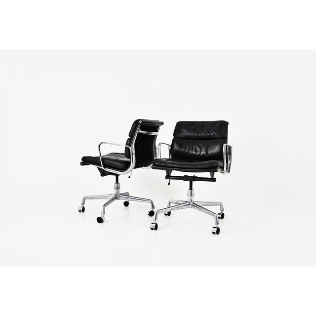 Soft Pad Chairs by Charles & Ray Eames for Ring Mobelfabrikk, Norway, 1970s, Set of 2 For Sale - Image 14 of 14