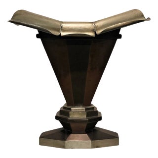 American Art Deco Anodized & Painted Metal Planter, ca. 1920s For Sale