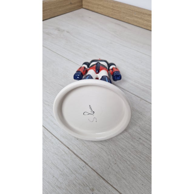 Hand-Painted Ceramic Ornament Sculpture from Artigianato Italiano For Sale - Image 9 of 11