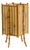 Mid-Century Modern French Table Lamp in Bamboo and Parchment Paper, 1950s For Sale