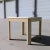 Metal Postmodern Cream Laminate Side Table, 1980s For Sale - Image 7 of 10