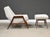 A mid century modern, rare form, Malabar lounge chair and ottoman designed by Mel Abitz for Galloway’s. Circa 1950’s....