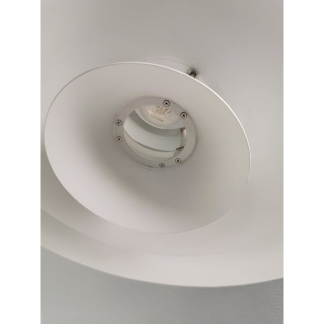 Vintage Scandinavian Radius Hanging Lamp in White Metal by Erik Balslev for Fog & Mørup, 1970s For Sale - Image 10 of 14