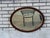 Wood 19th Century Victorian Oval Oak Wall Mirror Beveled Edge Antique Glass For Sale - Image 7 of 11