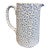 1980s Blue & White Floral Staffordshire England Pitcher For Sale
