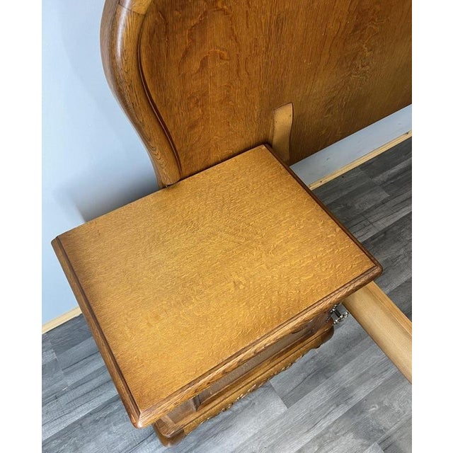Vintage French Louis XVI Double Bed Frame with Bedside Tables For Sale - Image 10 of 14